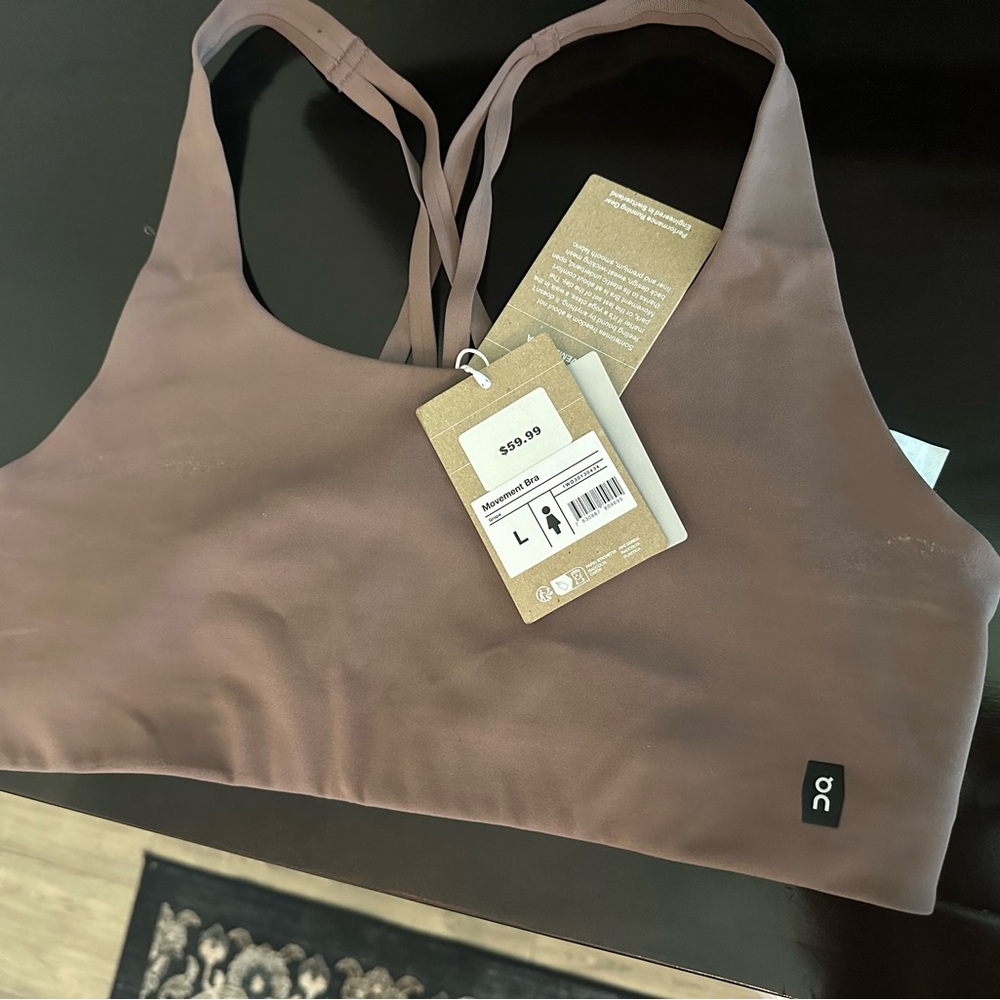 On Running Dusty Rose Sports Bra